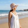 Lace Straw Fisherman Hat Solid Color Woven Bucket Hat Fashion Women Sun Hat  Holiday