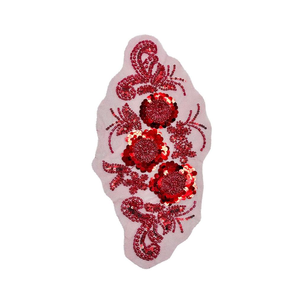 Heavy Industry Wedding Dress Accessories Accessories Cloth Stickers Accessories Mesh Handmade Beaded Sequins Floral Decal Accessories