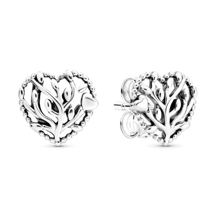 Pandora Heart Tree Earrings Women earrings 297085 Silver