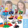 Back Pull Watchtower Vehicle Children Puzzle Toy Set Lookout Electric