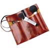 Girls Retro Stationery PU Leather Roll Pencil Bags Cosmetic Bag Roll Pen Bag Vintage Pencil Case