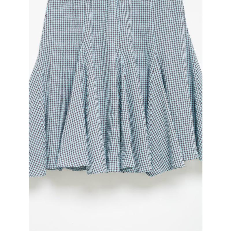 European & American Style Plaid Midi Skirt with Wide Hem - Retro 2026 Collection 4661407