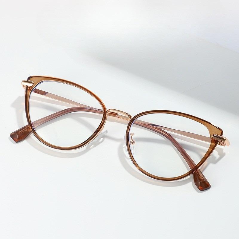 1/2 PCS Cat Eye Women's Anti Blue Light Optical Glasses Stylish Eye Protection for Screen Use