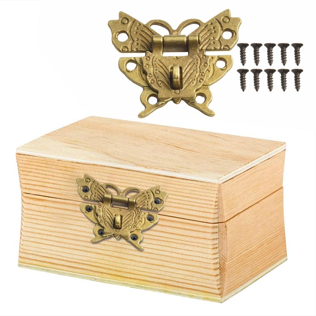 For Collectibles Antique Bronze Lock For Collectors Versatile Compatibility Collectible Item Decorative Butterfly Shape