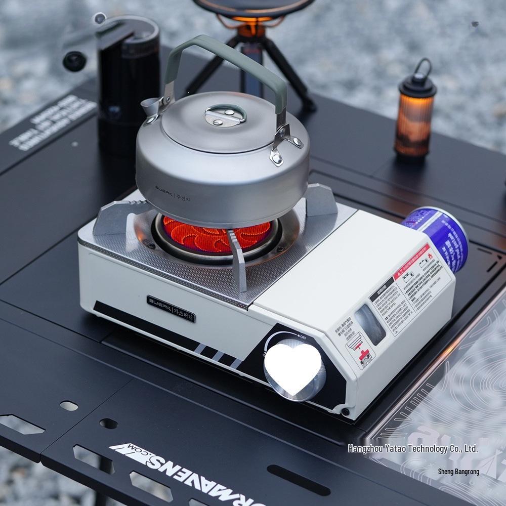 BubiKe Infrared Windproof Portable Gas Camping Stove - Explosion-proof & Energy-saving for Outdoor and Household Use