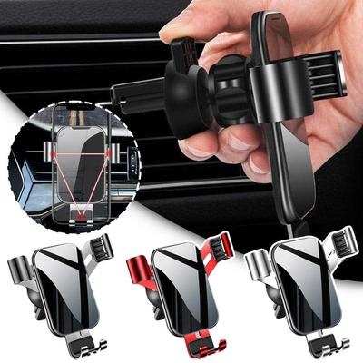 Universal Vehicle Mounted Cell Phone Bracket 360 Degrees Free Rotation For Car Navigation Air Outlet Anti Shake Clasp Suppo E8B8