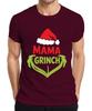 Mama Grinch Christmas Gift Hat Green Heart Family Funny Unisexs Tshirt