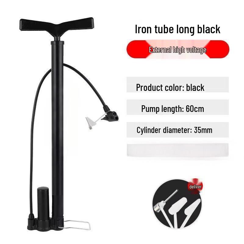 Lishi Portable High-Pressure Bicycle Air Pump with Pressure Gauge