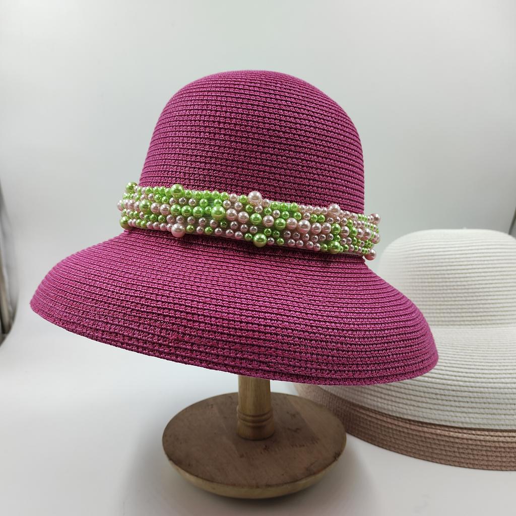 Bucket Hat Flat Top Letters Summer Ladies Sun Hat Ladies Straw Hat Fedora Hat British Style Men And Women Hat Letters Panama