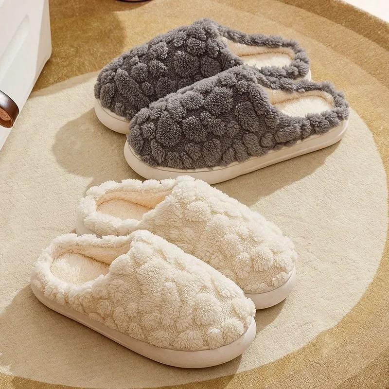 Autumn and winter cotton slippers household non-slip floor mops couple warm home shoes supermarket stall cotton mops