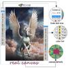 5D DIY Animal Pegasus  Cross Stitch Rhinestones Diamond Drawing Embroidery Mosaic Home Decor