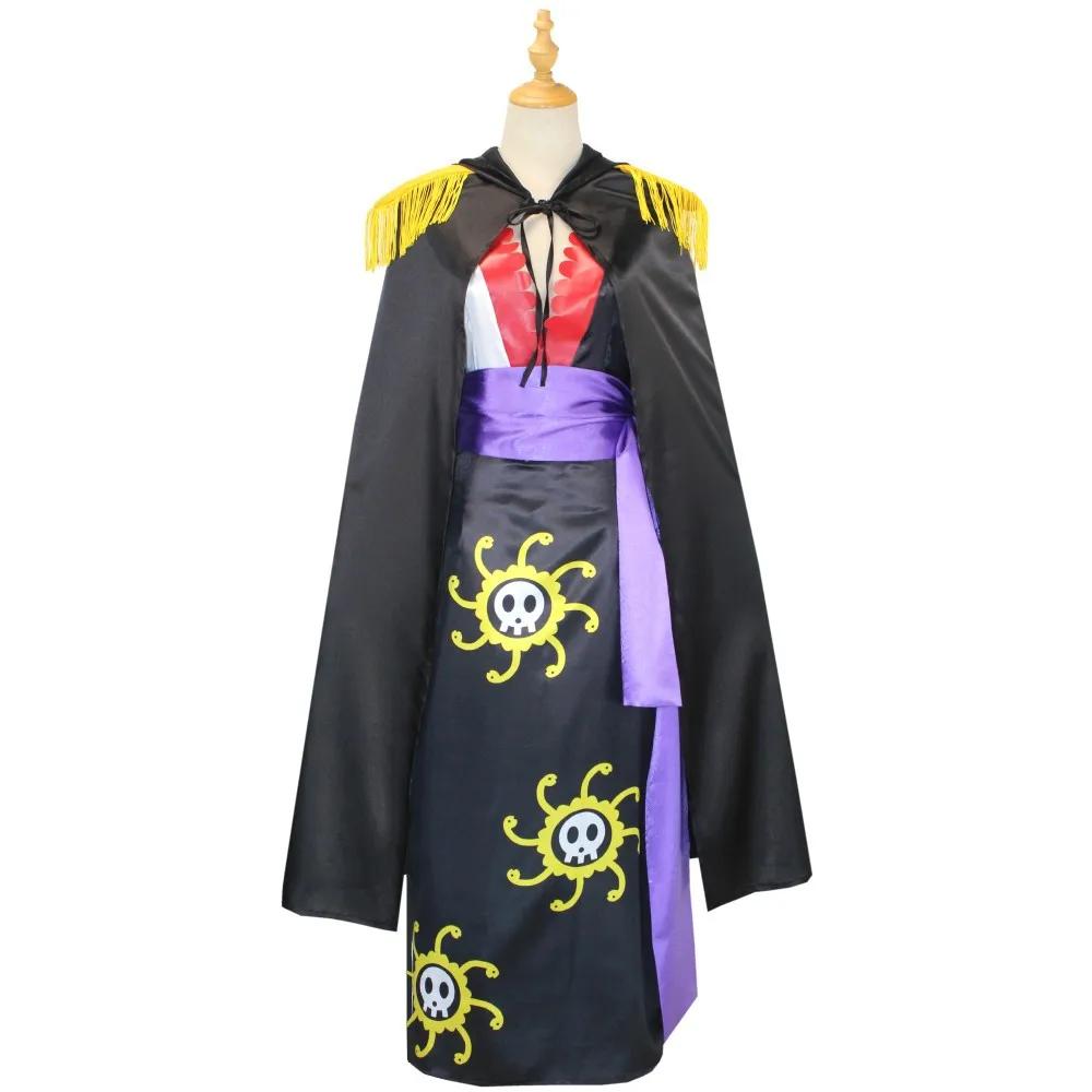 Anime Boa Hancock Cosplay avec cape Boa robe Costume marin Costume Boa Hancock Cosplay Costume taille personnalisée robe no
