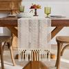 American Style Festival Dining Table Cover Solid Color Tablecloth Boho Table Runner  Christmas