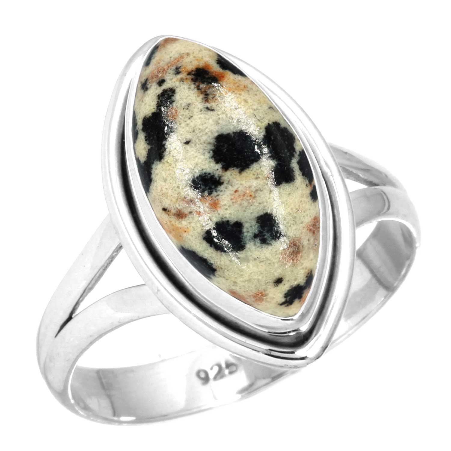 

Кольцо из стерлингового серебра 925 пробы Женское Драгоценный камень Ручная работа Ювелирные изделия Подарок на День дружбы Сумасшедший кружевной агат Далматин Дендрит Опал Эвдиалит Говлит Яшма К2 9