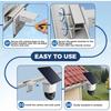 1pc No Drill Stainless Steel Gutter Mount Rust Proof Bracket For Eufy Solocam S340 Ptz Dome Security Camera Portable Holder