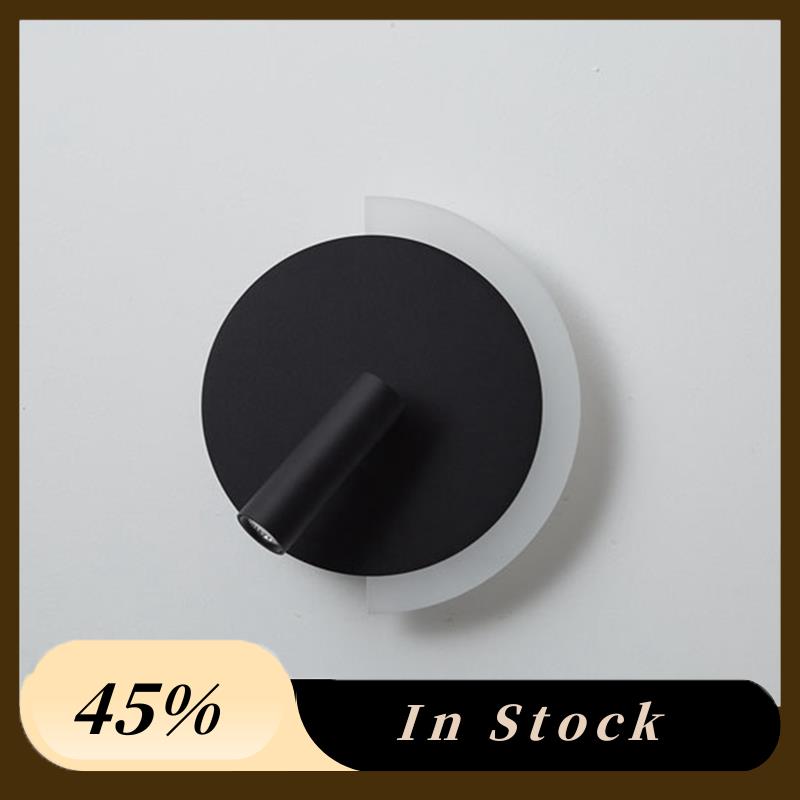 A60zliving Room Bedroom Reading Lighting Led Wall Lamp Spotlight Sconce Wall Light Stair Lamp Corridor Aisle Decor Lighting Blac