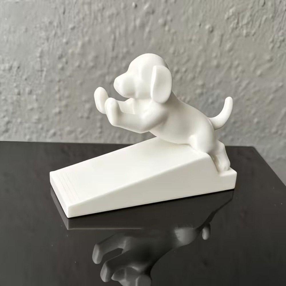 Thickened Dog-Shaped Door Wedge Noise-Reducing Door Stop Wedge Cat Door Holder Home Decoration