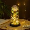 Eternal Flower Glass Cover Luminous Gold Foil Rose Christmas Valentine's Day Gift Creative Night Light Ornament