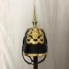 German Prussian Pickelhaube Helmet, Imperial Officer Spike Helmet Wearable for Adult Gift