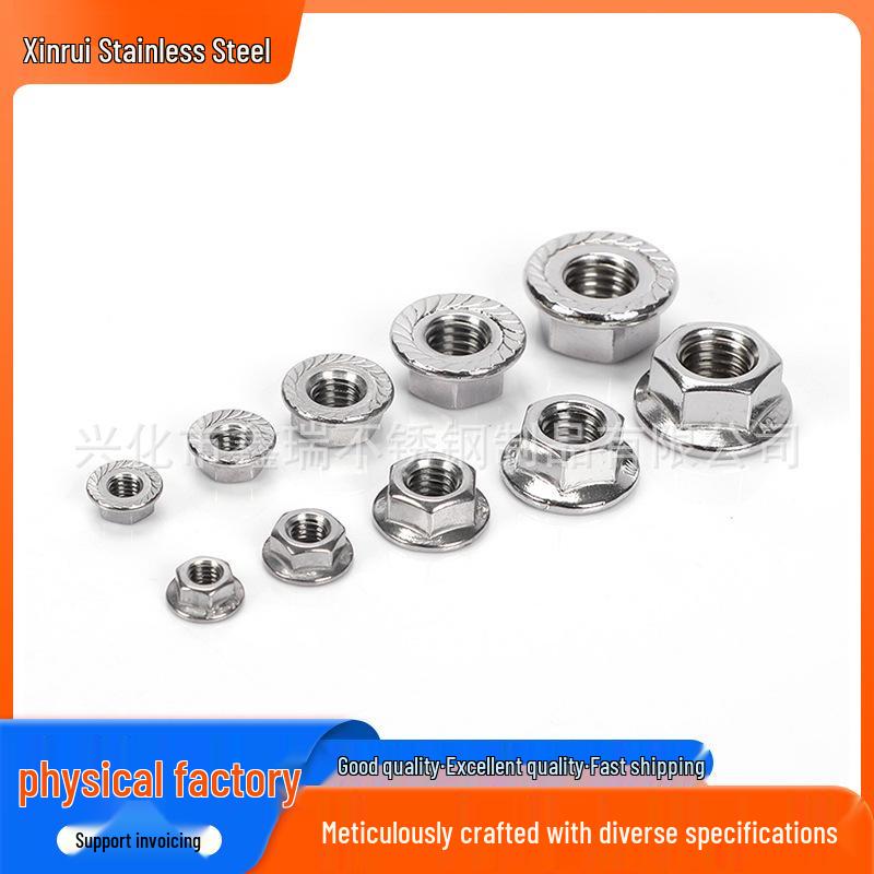 Anti-Slip Hexagonal Flange Nut Cap with Complete Specifications