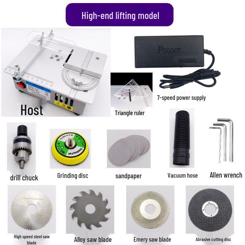 Mini Table Saw Multifunctional Electric Cutter for Woodworking, Acrylic, and PCB