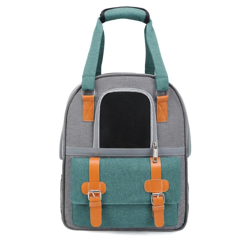 Dual-Shoulder Pet Carrier Backpack Cats Small Dogs - Durable Oxford Fabric With Grip Handle 13L Capacity 5-7kg Weight