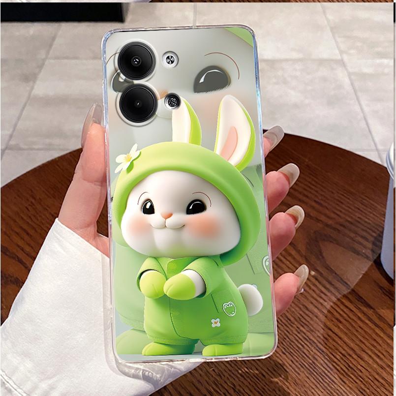 Case For OPPO Reno 9 Reno9 Pro Reno9Pro Plus 5G Phone Case Cute Heart Rabbit Luxury Funny Cover Clear Silicone Back Covers Shell