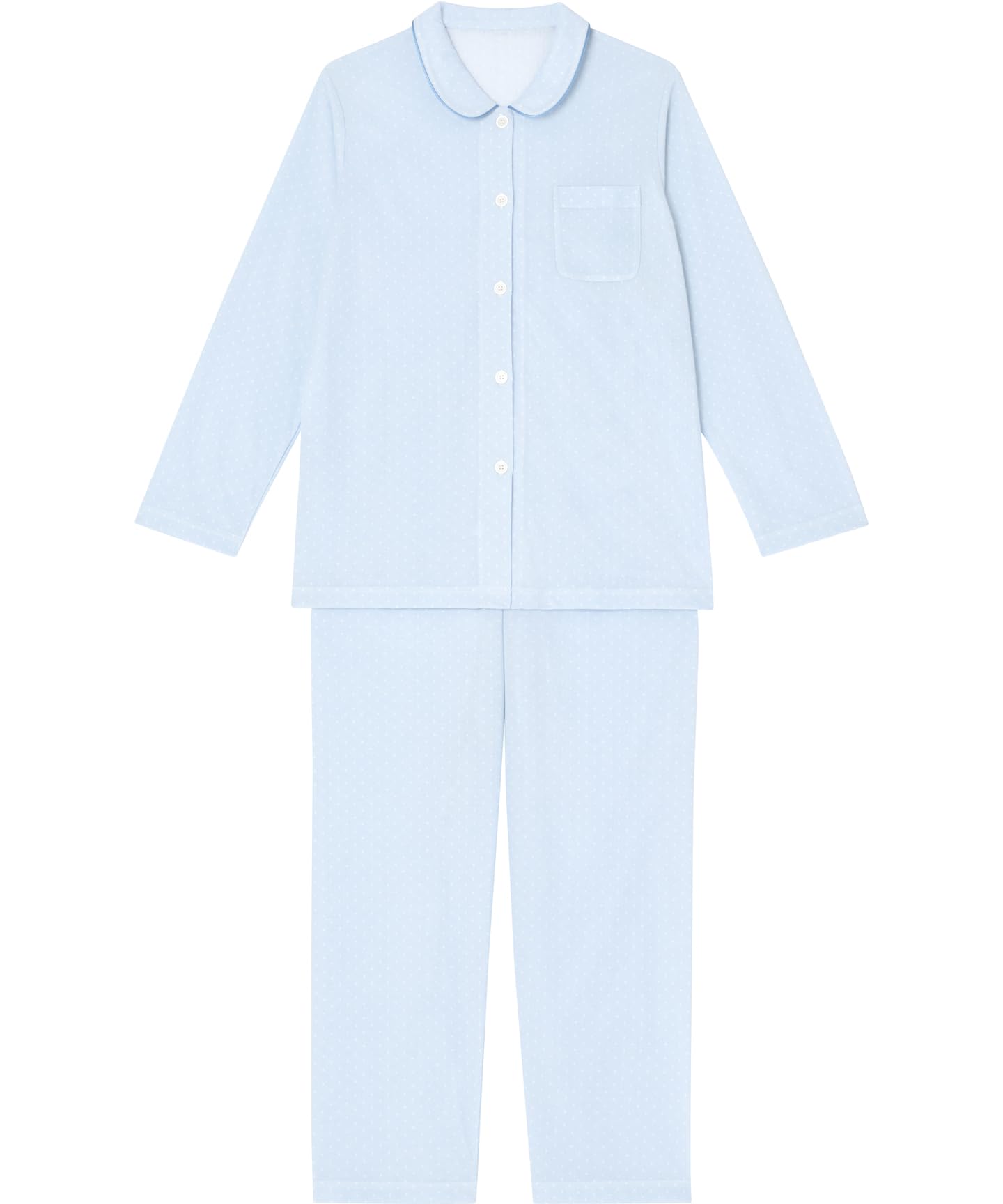 

long long smooth bound jersey material neat shirt BU [Wing/Wacoal] Pajamas, sleeves, pants, texture, (skin side), silhouette, type, EP5064, Women s