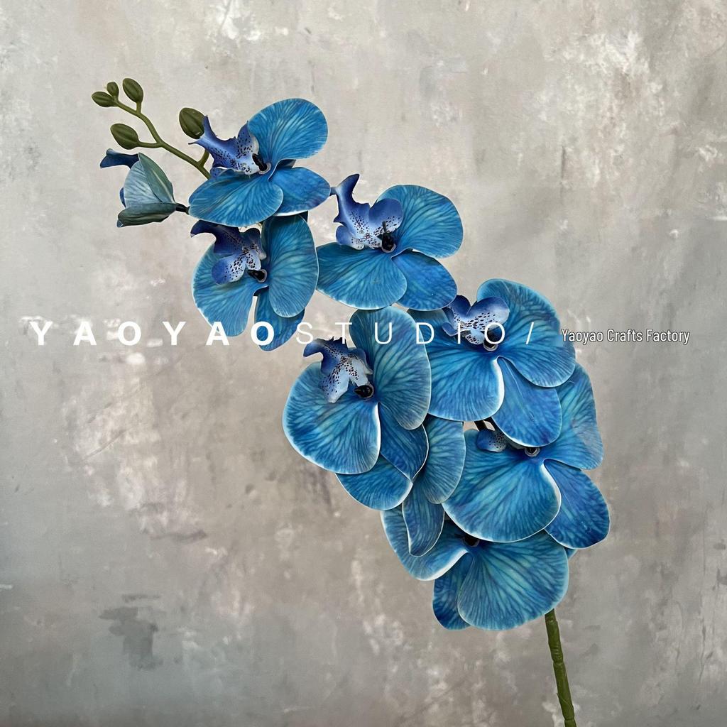 3D Printed Phalaenopsis Orchid, 9-Head Nordic Wedding & Dining Decoration, Floral Art Film Prop