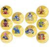 Anime  Z Gold Plated Gold Coin Son Goku Vegeta  Coins Kids Classic Anime Peripherals Collection Toy Souvenir