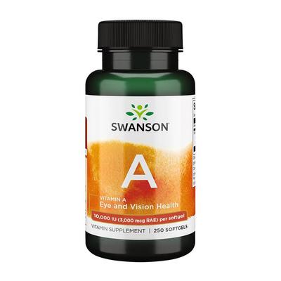 Vitamina A 10,000 UI, 250 Cápsulas Blandas