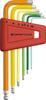 PB Swiss Tools 6-Piece Rainbow Series Ball Wrench Set with Holder (1.5, 2, 2.5, 3, 4, 5mm) 212.H-5RBCN