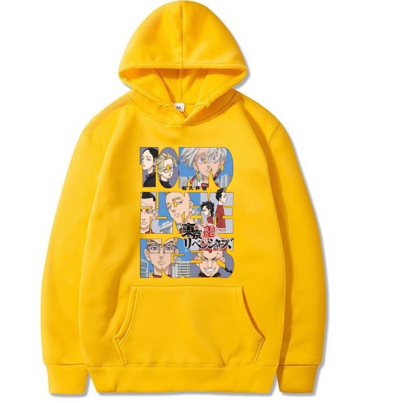 

Anime Print Hooded Jumper Hoodie 3XL
