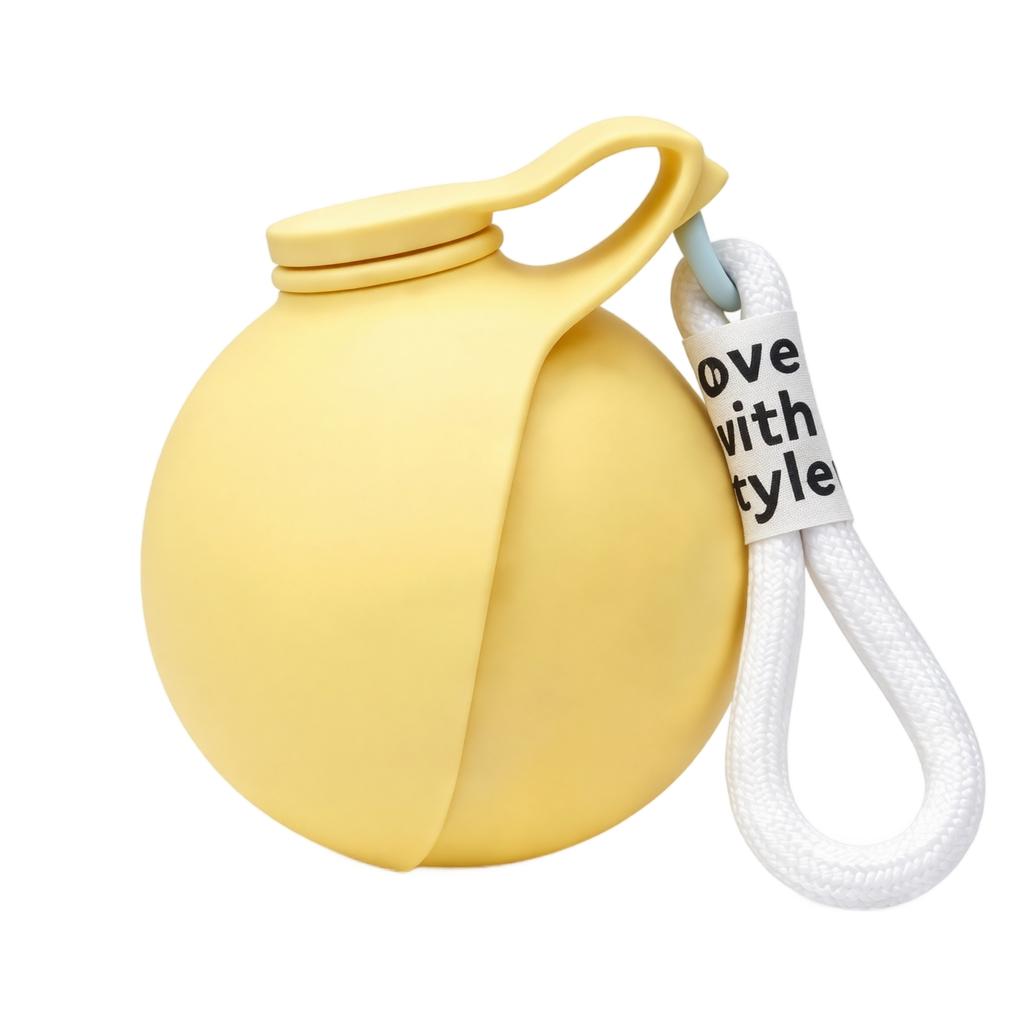 304 Stainless Steel Pet Water Bottle Portable Round Outdoor Drinking Cup with Hanging Strap Leak Proof Design for Travel and Hiking