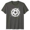 Flaming Soccer Ball TShirt Sports Graphic Soccer Birthday Gift For Him And Her