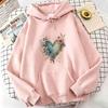 Vintage Floral Print Hoodie Casual Spring, Autumn, and Winter Sweatshirt Trendy Fashion for Men and Women