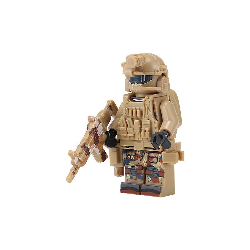 Military Minifigures: Compatible Building Blocks for Children - Ghost Special Forces Edition
