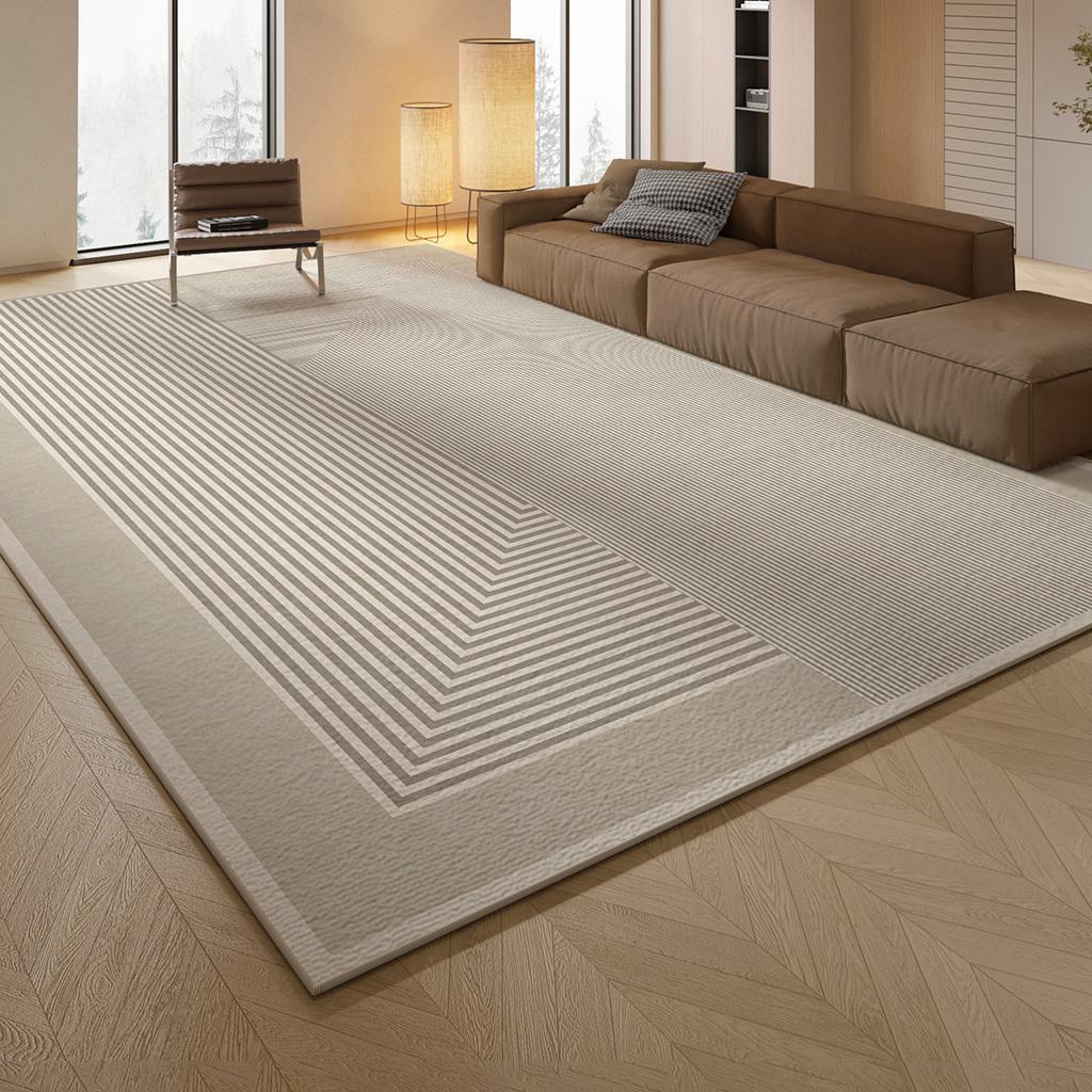 Luxurious Modern Minimalist Coffee Table Rug: Dirt-Resistant, Versatile for Living Room, Bedroom, or Bay Window