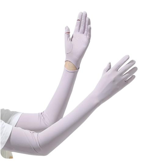 UV Protection Driving Gloves, Anti-Slip Palm, Long Sun Protection Gloves, Ultra Thin Full Finger Summer Gloves for Women Cycling Hiking Fishing