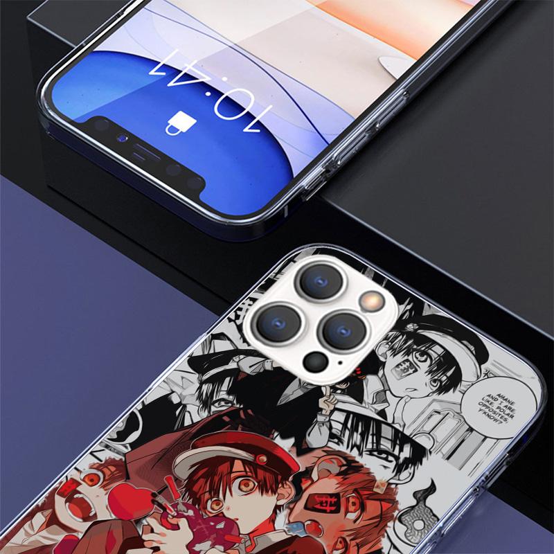 Anime Toilet Bound Hanako Kun Phone Case For iPhone 17 Air 16 Pro Max 16E 15 + 14 Plus 11 12 13 Mini 7 8 SE Gift Print Cover Fun