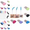 Disposable Eyelash Eye Brush With Elegant Crystal Diamond Handle And Spiral Design For Precise Makeup Application