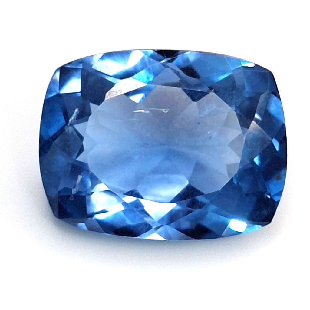 17-19 Ct Natural Blue Aquamarine Cushion Cut Fabulous Certified Loose Gemstone