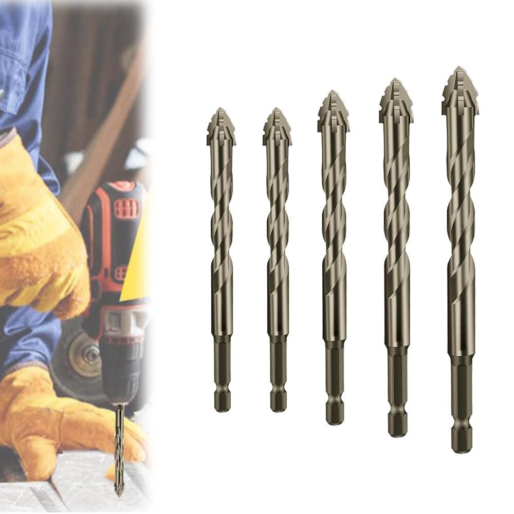 Tungsten Alloy 5pcs Eccentric Drill Bits for Efficient Material Drilling