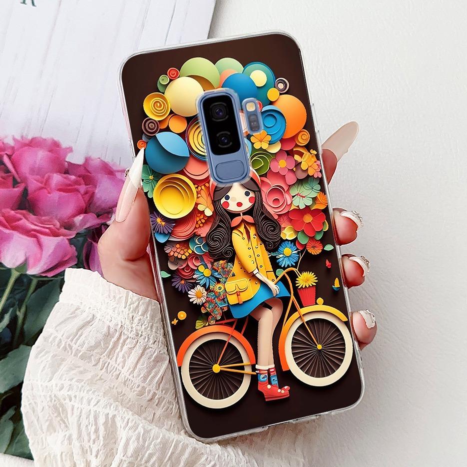For Samsung Galaxy S9 Case SM-G960F Cute Cat Painted Cover Soft Slim Phone Case For Samsung S9 Plus S 9 Galaxy S9+ SM-G965F Bags
