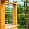 100 Set Steel Cable Railing Protector Sleeves Cable Railing Hardware Sleeves Simple Installation Suitable for Wood Posts
