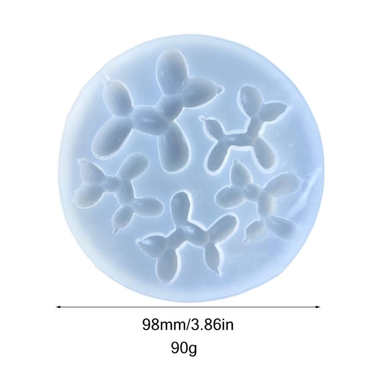 3D Pendant Keychain Silicone Molds for Resin Casting,Balloon Dog Resin Mold for DIY Jewelry Making Nail Art Decorations