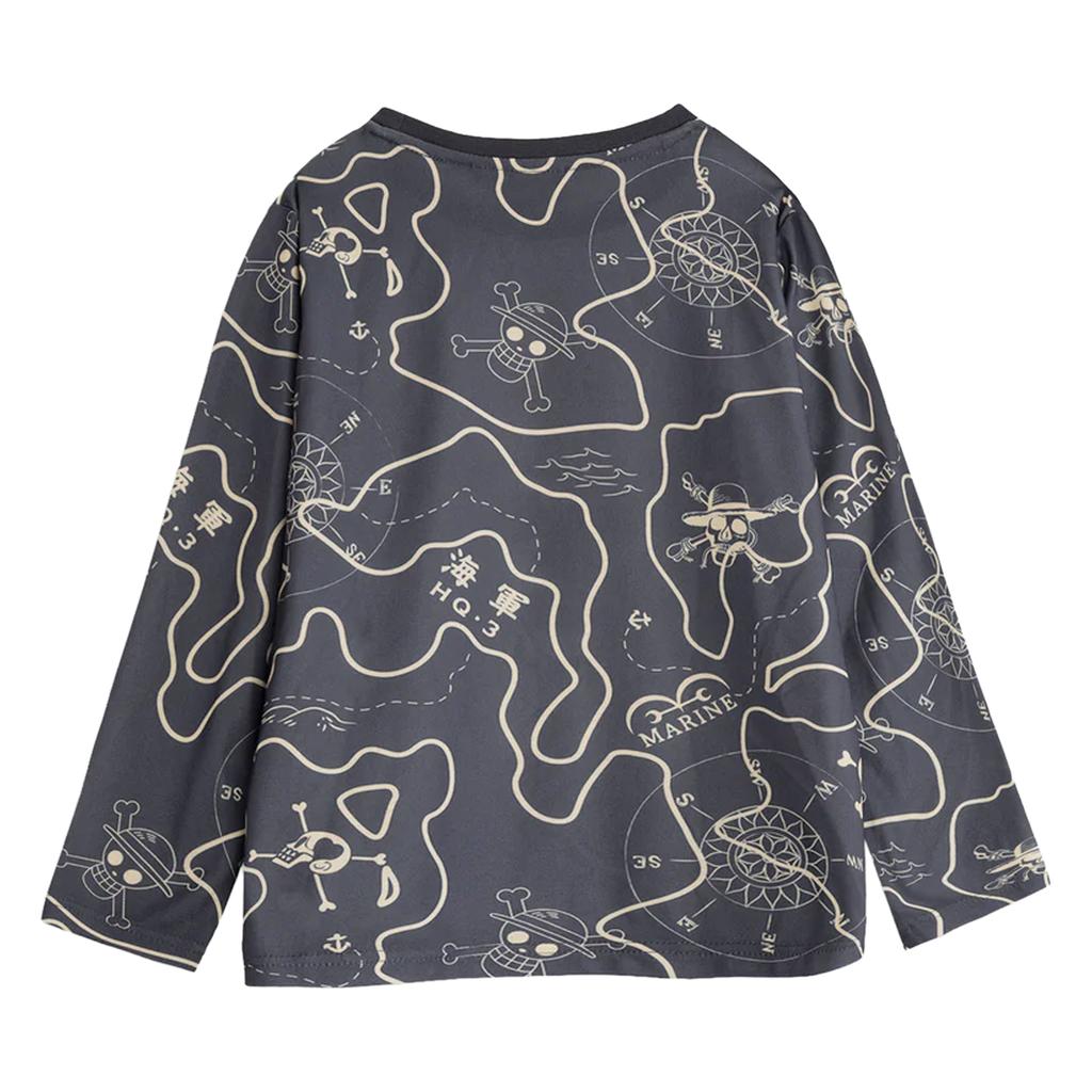 One Piece Boys Logo Long-Sleeved Long Pyjama Set