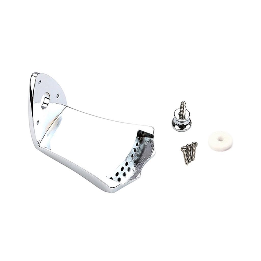8 Strings Mandolins Tailpiece Cigar Box Guitar Parts Set Mandolin Tailpiece Bridge Replacement Kits with Mounting Screws