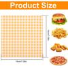 400Pcs Colorful Patterned Greaseproof Paper Food Wrapping Paper Wax Paper for Baking Sandwiches Hamburgers Snack Basket Liners