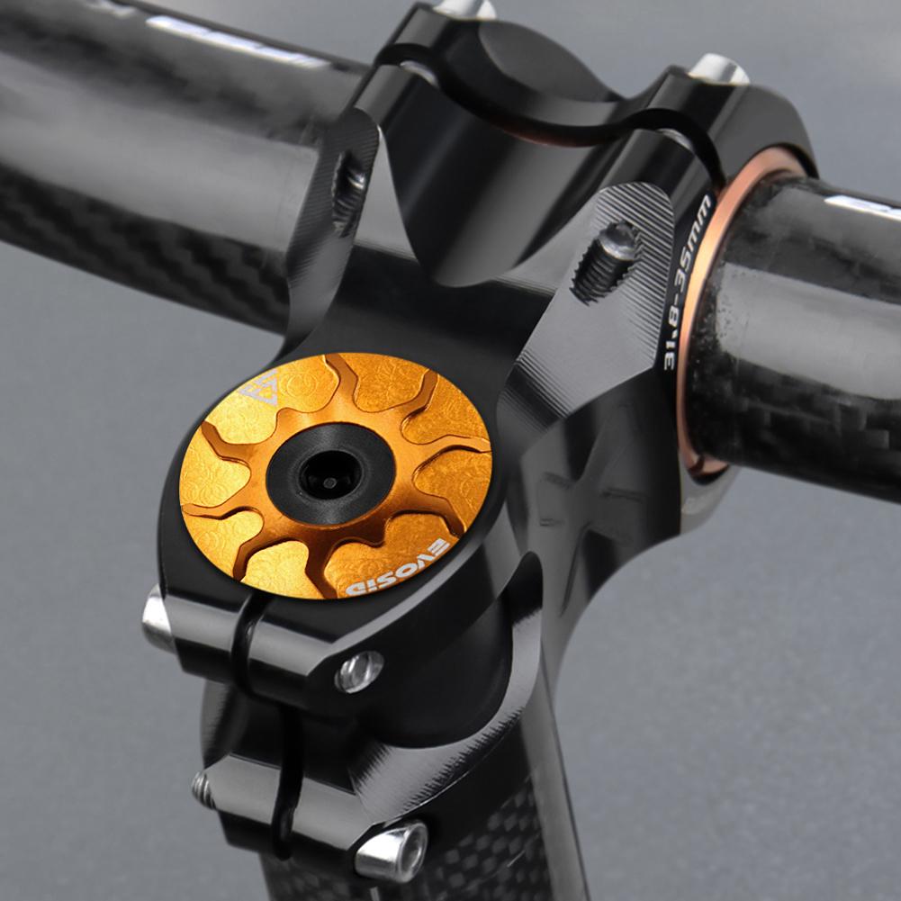 2Pcs Bicycle Headset Cap with Screw MTB Road Bike Stem Headset Top Cap Aluminium Alloy Bicycle Stem Top Cap for Fork Head Tube